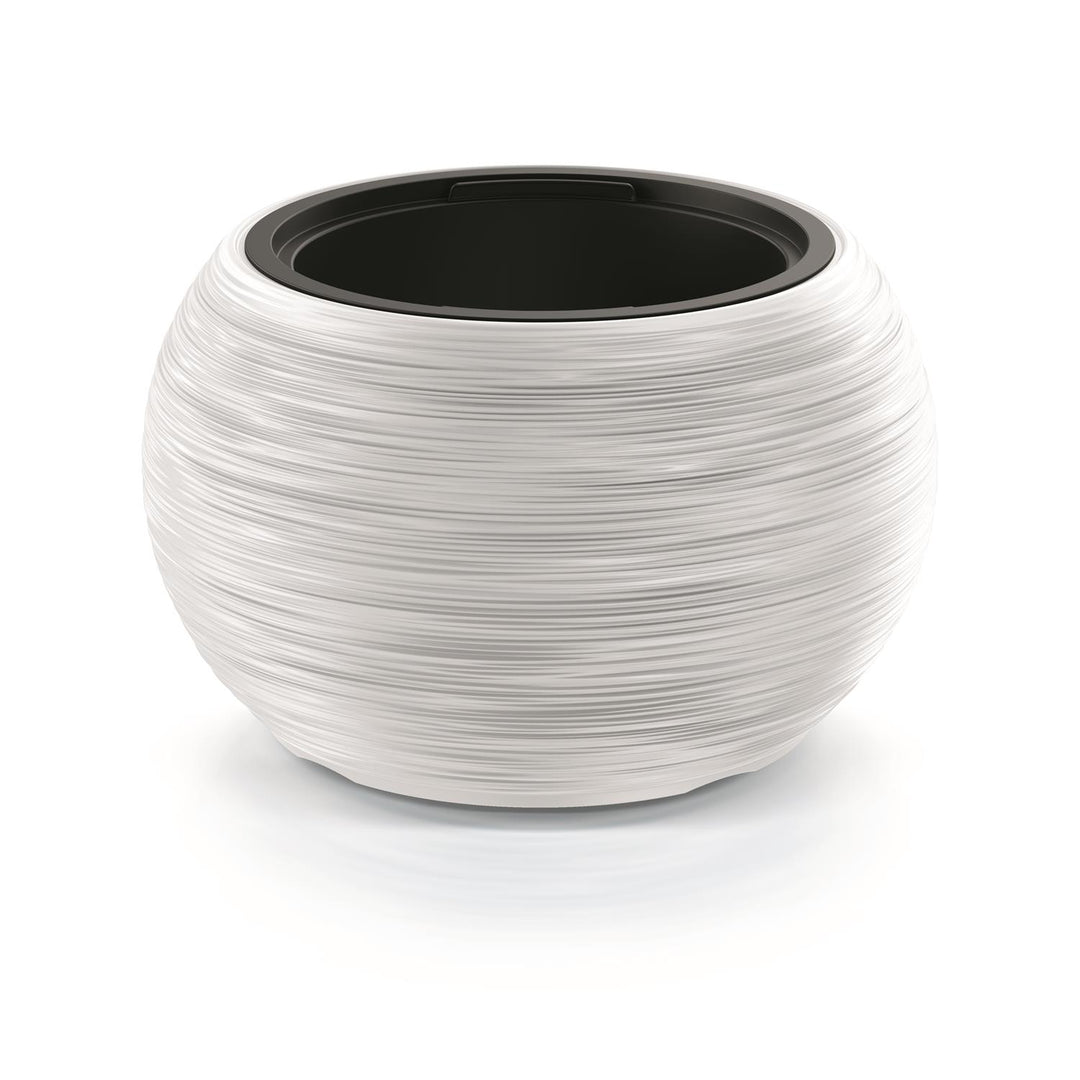 Prosperplast Furu Bowl DBFUK440-S449 pot de fleurs ovale avec insert - blanc