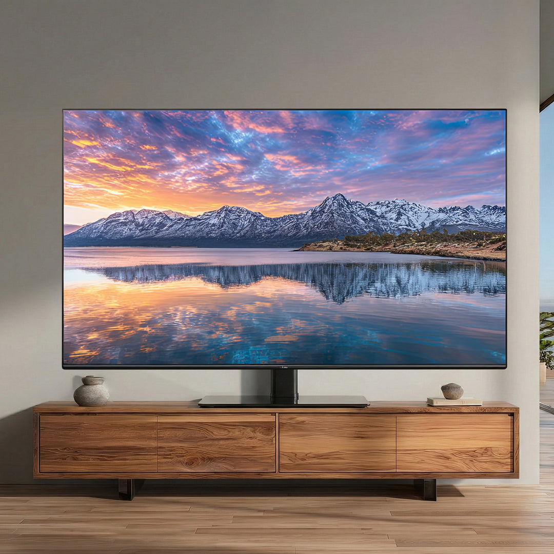 Support TV universel Maclean, pour meuble RTV, support, max. 40kg, max. VESA 400x400, pour TV 32-65", MC-450
