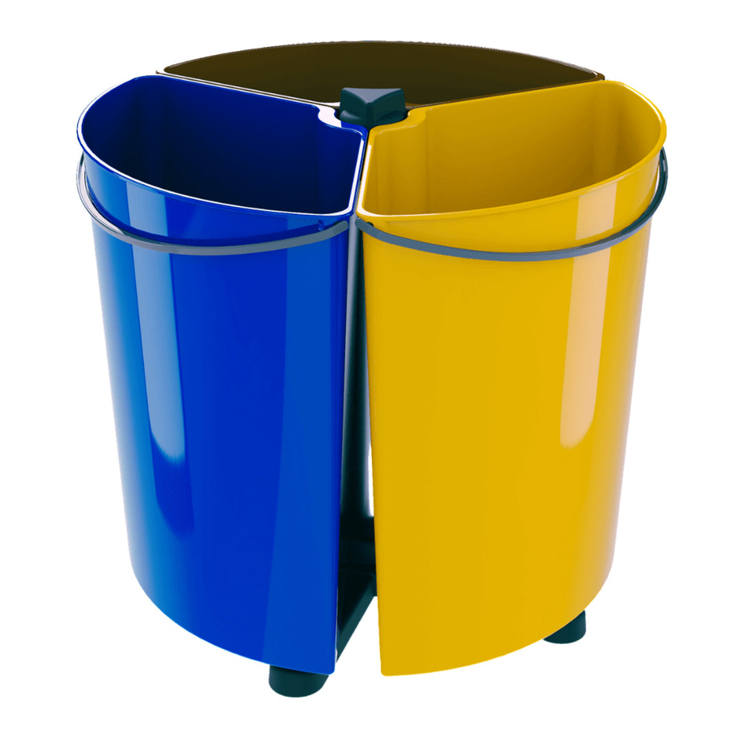 Poubelle rotative ECOBIN pour le tri des déchets 3x 11,7L