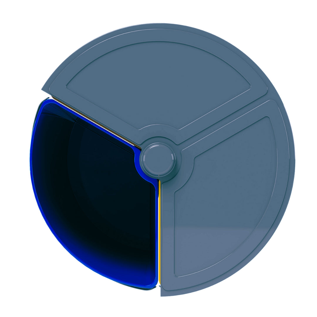 ECOBIN + poubelle rotative pour le tri des déchets avec couvercle