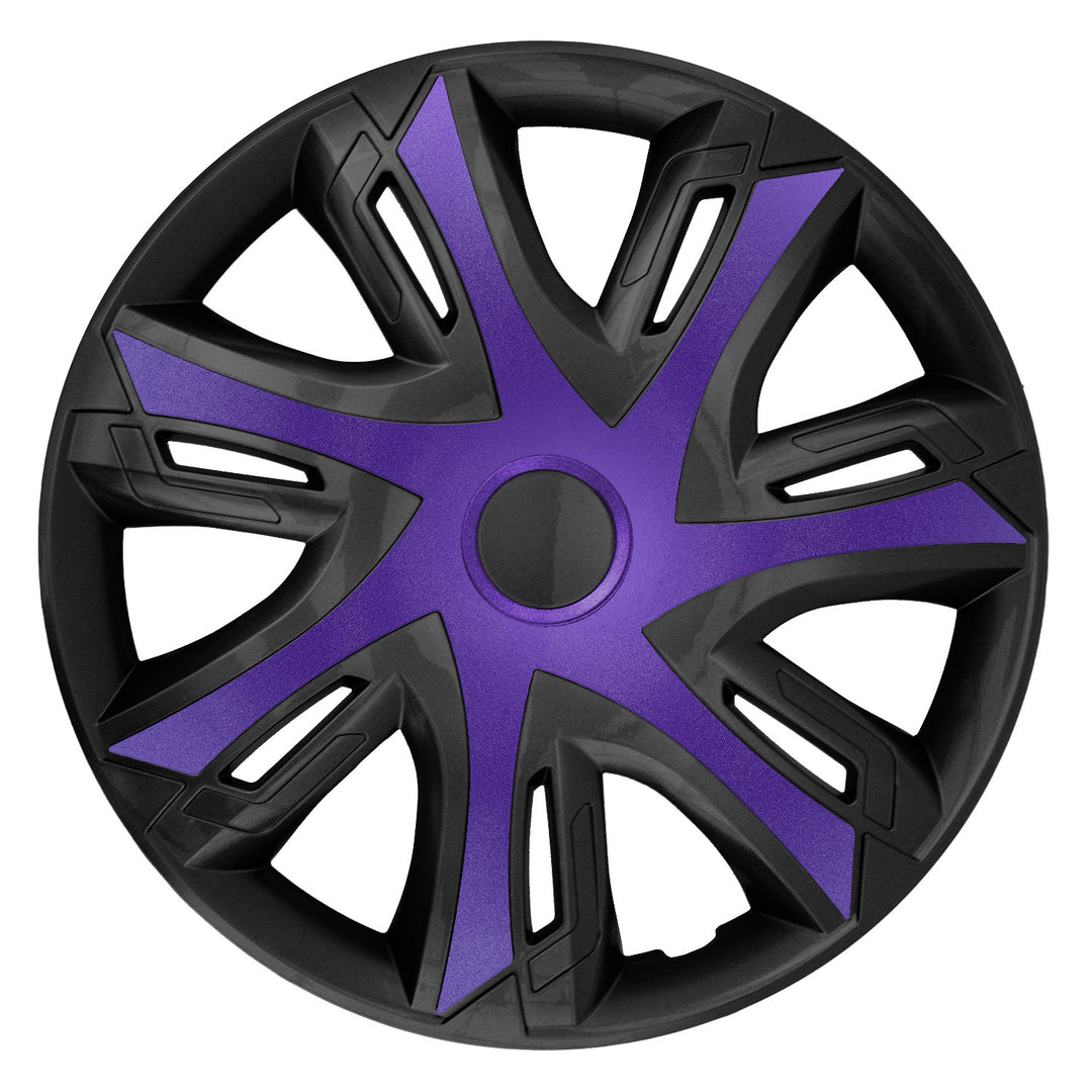 Enjoliveurs universels 14" N-POWER BICOLOR violet/noir 4 pièces