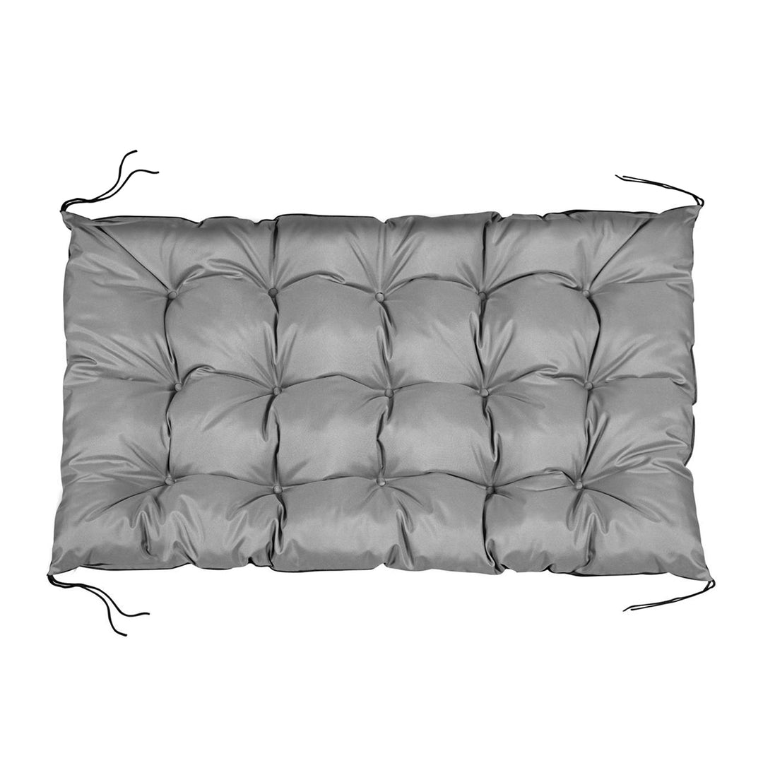 Coussin de palette de jardin imperméable gris 120x80 cm banc d'EUROPALETTE en gris foncé