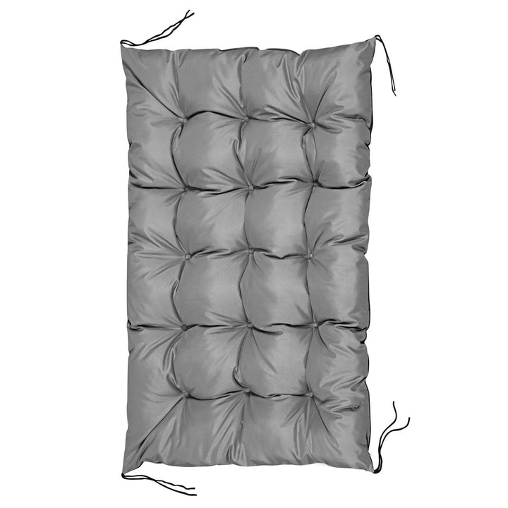 Coussin de palette de jardin imperméable gris 120x80 cm banc d'EUROPALETTE en gris foncé