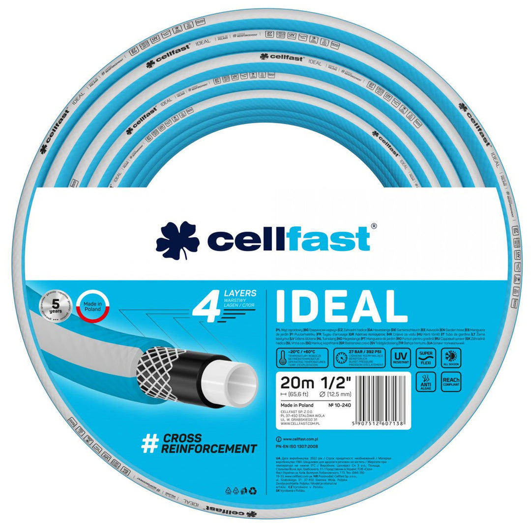 CELLFAST IDEAL 10-240 Tuinslang 1/2" 20 m 4-laags