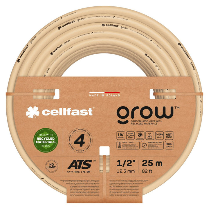 Tuyau d'arrosage CELLFAST GROW 13-501 1/2" 25m 4 plis