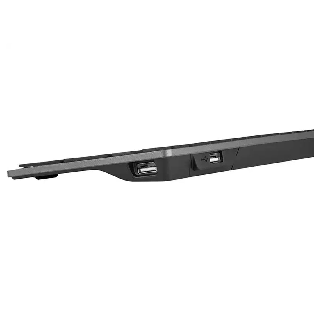 A4tech FX60H QWERTY-gamingtoetsenbord 12 medianavigatietoetsen 2X USB-poorten Plug &amp; Play USB-poort Bedraad 1,5 m kabellengte (witte achtergrondverlichting)