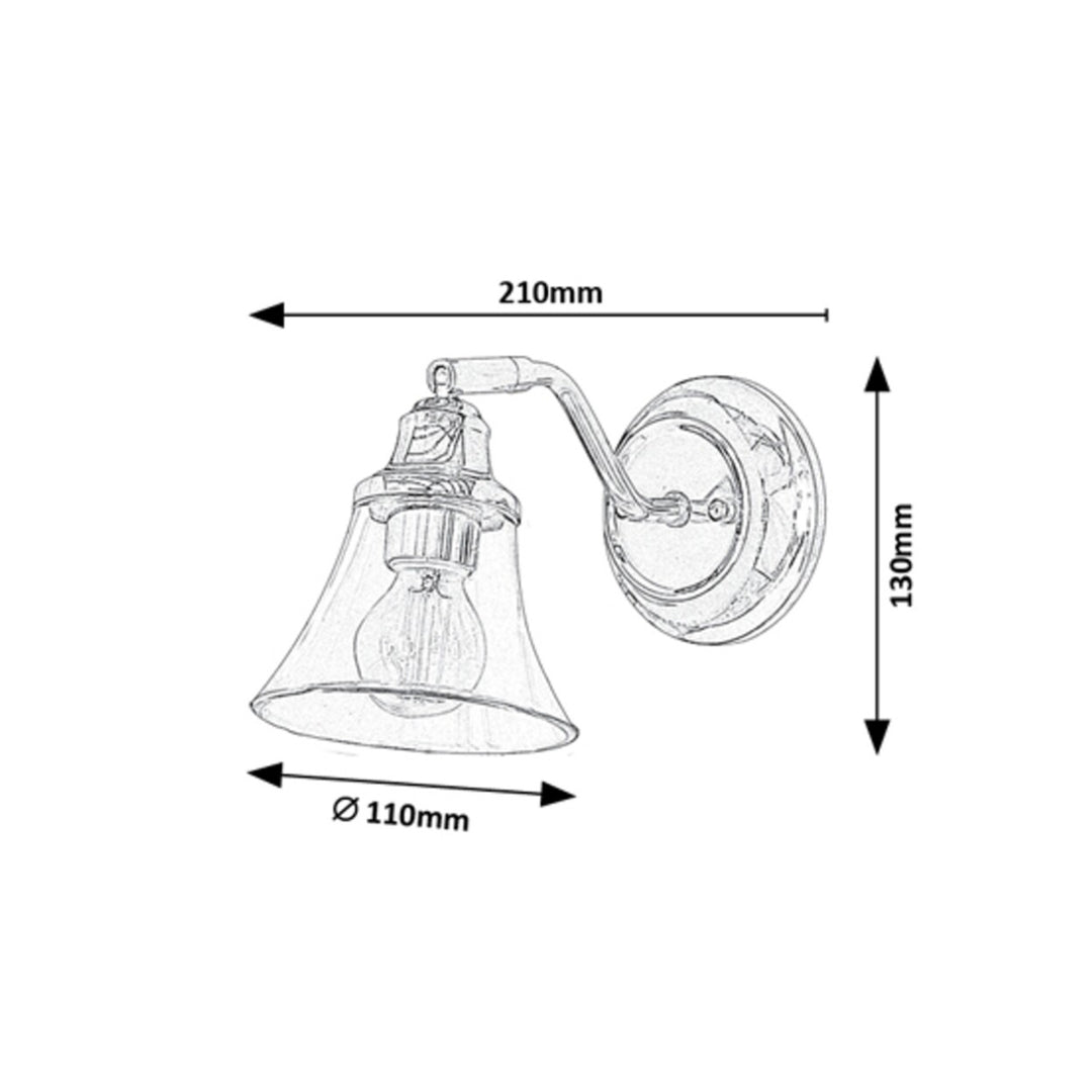RABALUX ANTOINE 3207 E14 IP44 Badkamer wandlamp