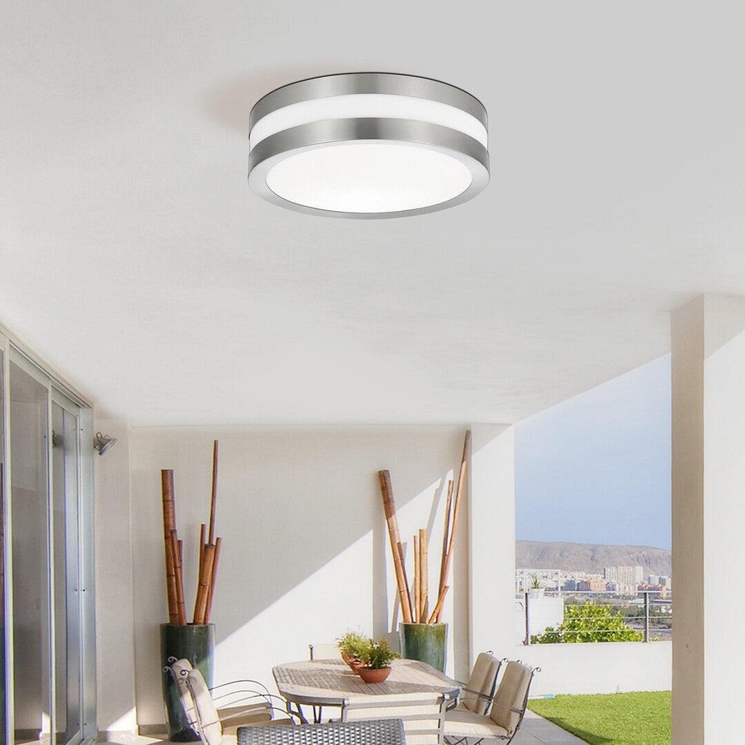 Rabalux plafonnier extérieur stuttgart 8220 - couleur chrome satiné