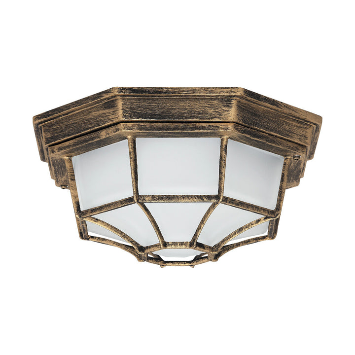 Rabalux milano buitenplafondlamp 8376 metaal en glazen lampenkap