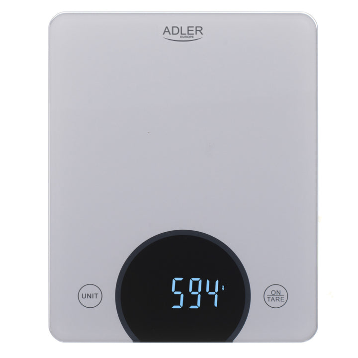 Adler AD 3173s Balance de cuisine jusqu'à 10kg LED Dimensions 20 x 16 cm