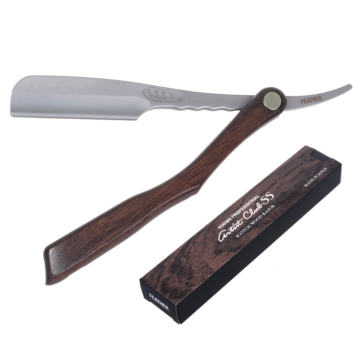 Professioneel Shavette-scheermes ACS-RSW Feather Professional Artist Club Scotch Wood