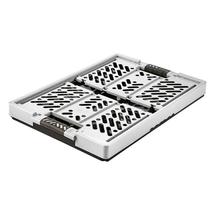 Panier pliant en plastique argent clair Keeeper jusqu'à 50 kg