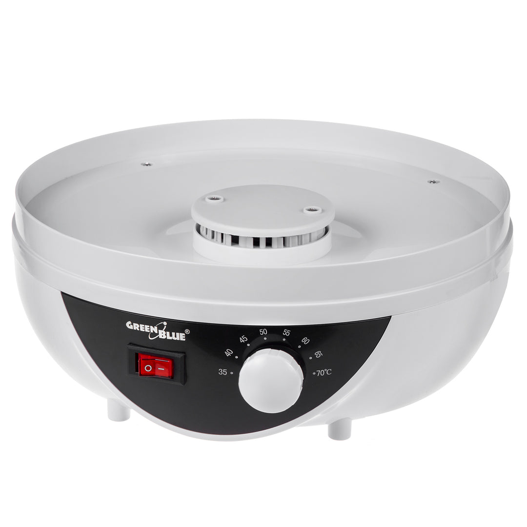 GreenBlue droger voor champignons, groenten en fruit, 250W, extra stil, 5 zeven, GB195