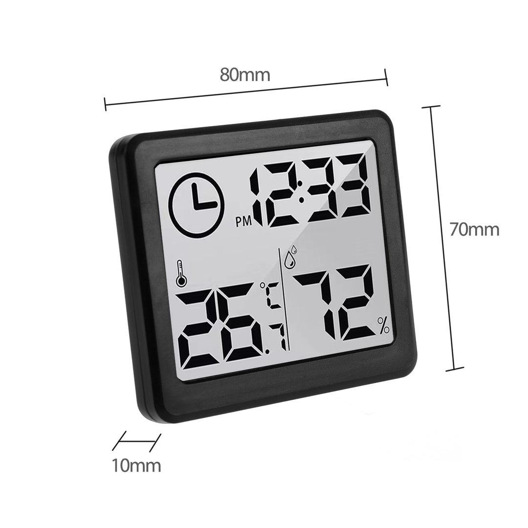 GreenBlue GB384B Thermometer/hygrometer met klokfunctie zwart