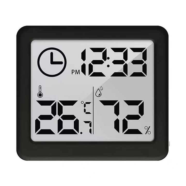 GreenBlue GB384B Thermometer/hygrometer met klokfunctie zwart