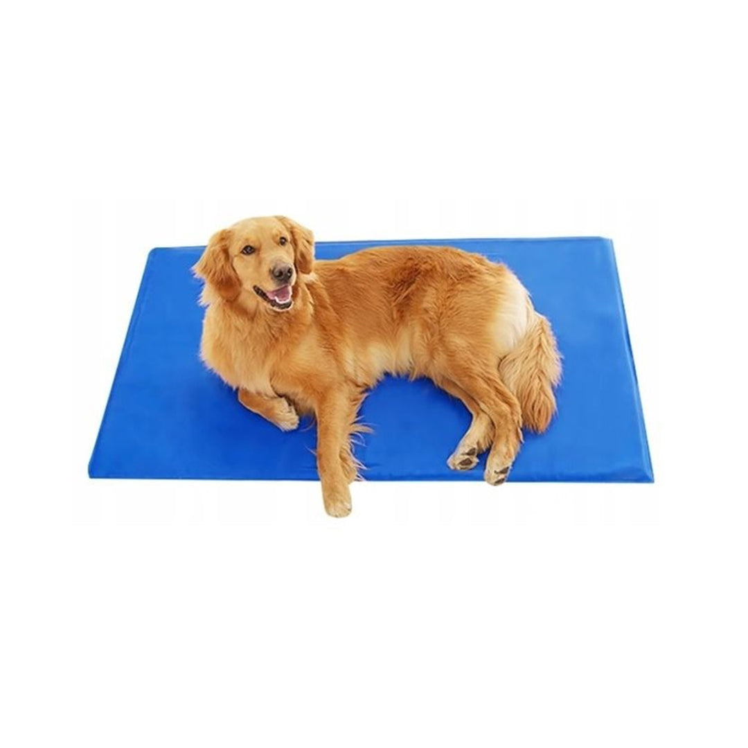 Tapis de gel réfrigérant pour animaux de compagnie 50 x 90 cm bleu