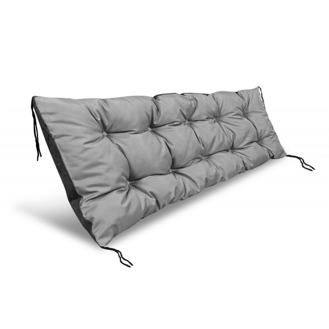 AIO Coussin de chaise longue de jardin 120x50 cm Codura PVC imperméable Gris