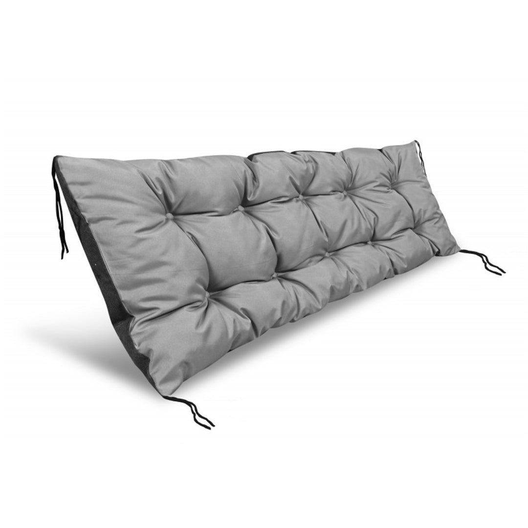 AIO Coussin de chaise longue de jardin 180x50cm Codura PVC imperméable Gris