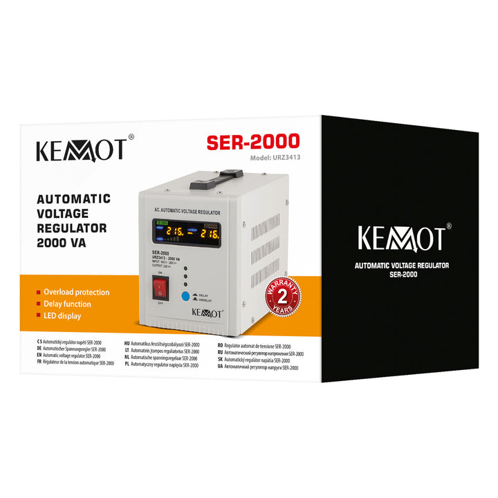 Stabilisateur de tension automatique 230 V KEMOT SER-2000