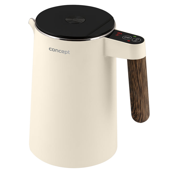 Concept Norwood RK3305 RVS waterkoker met temperatuurregeling 45/60/70/85/90/95/100°C KEEP WARM functie 1,5L 1850-2200 W (vanille)