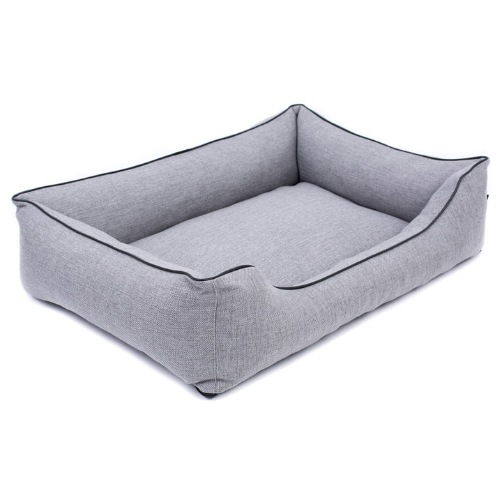 MESTIZO Sofa Mallorca Comfort hondenmand in lichtgrijs met zwarte rand 65x50 cm