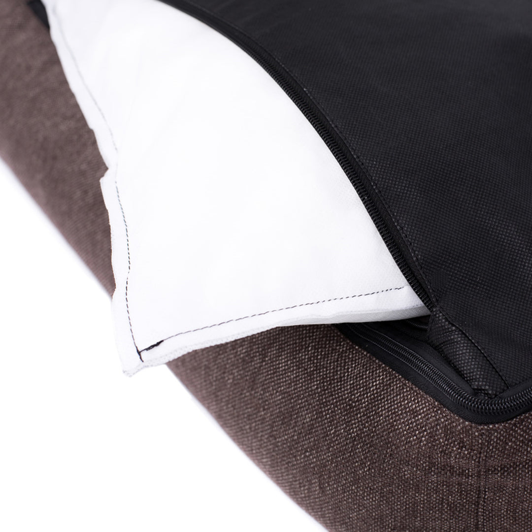 MESTIZO Bank Mallorca Comfort hondenmand in beige met witte rand 100x75 cm