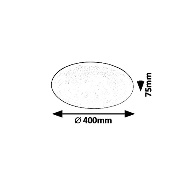 Rabalux Plafonnier Danny 5445 blanc 36W couleur de lumière réglable