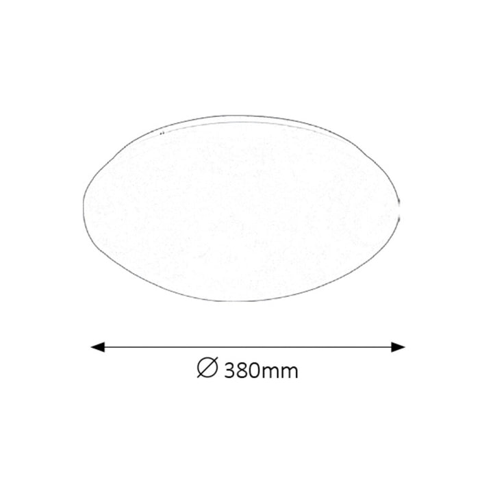 Rabalux Lucas witte plafondlamp 24W 3436 ronde LED lichtbron