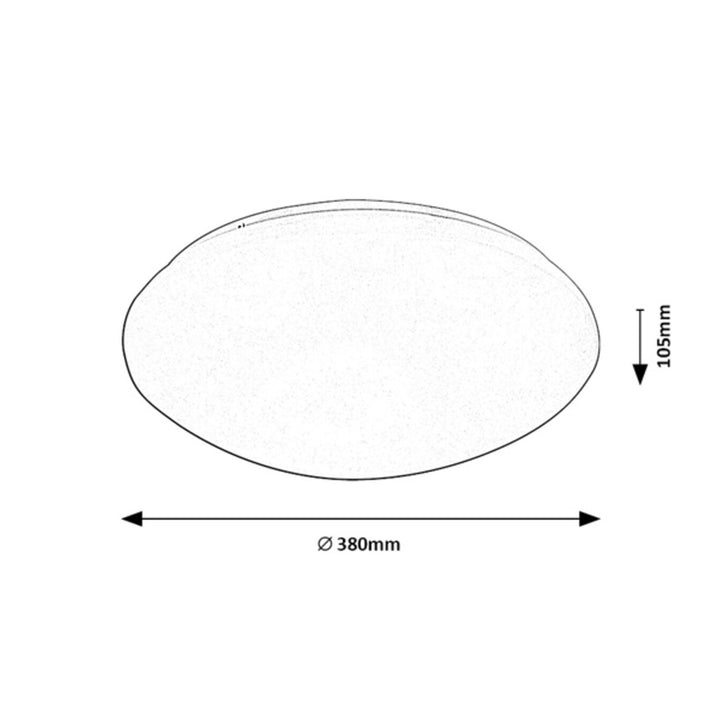 Plafonnier rond avec détecteur de mouvement Lucas Rabalux blanc 24W 71134 LED