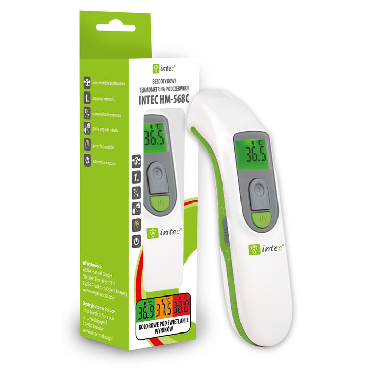 Intec HM-568C contactloze thermometer precisie en multifunctionaliteit