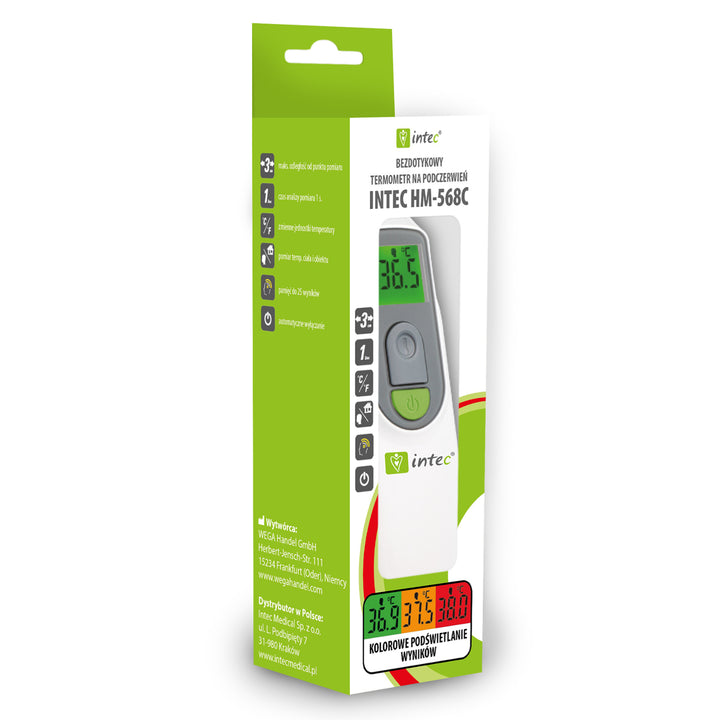 Intec HM-568C contactloze thermometer precisie en multifunctionaliteit