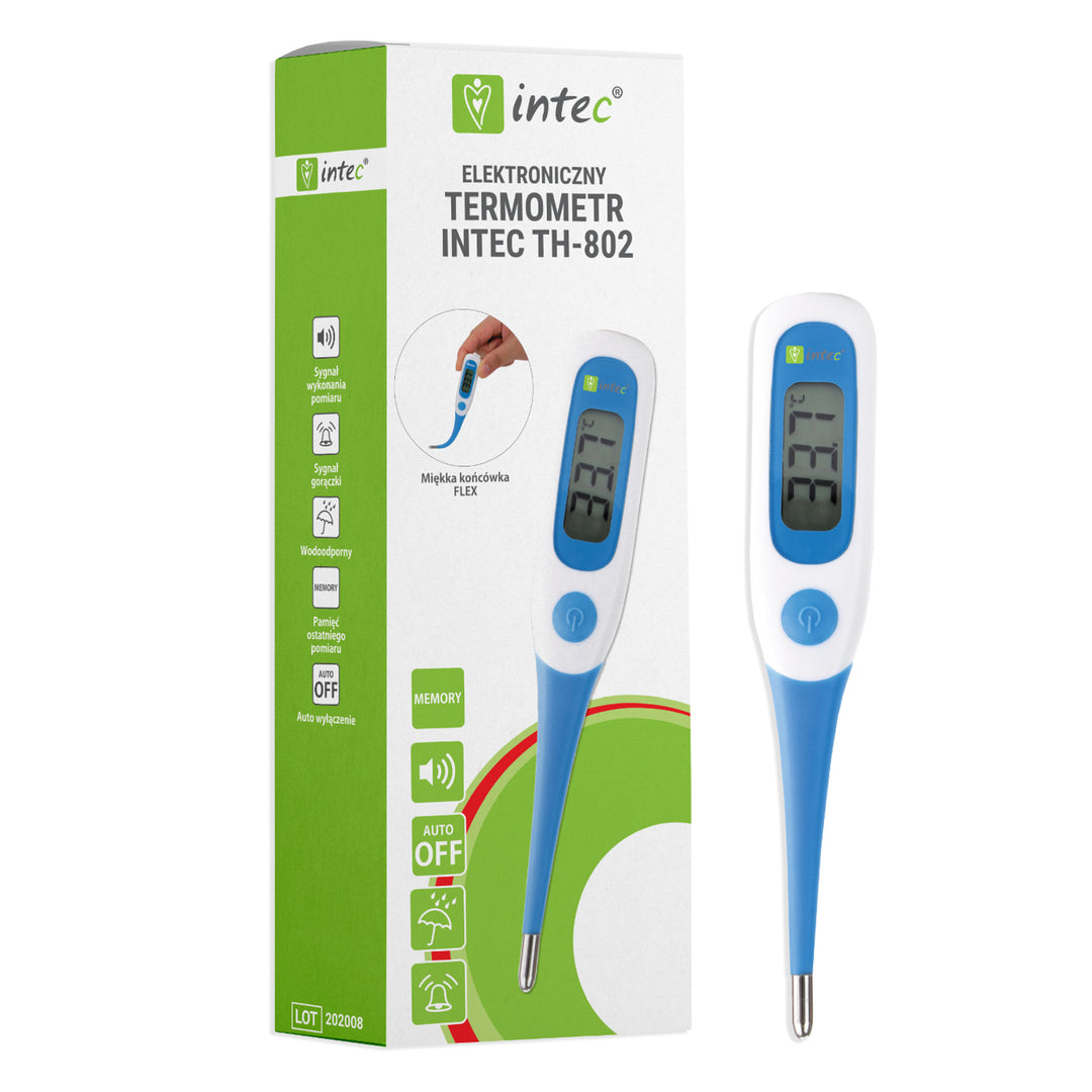 Thermomètre électronique Intec TH-802 avec embout flexible