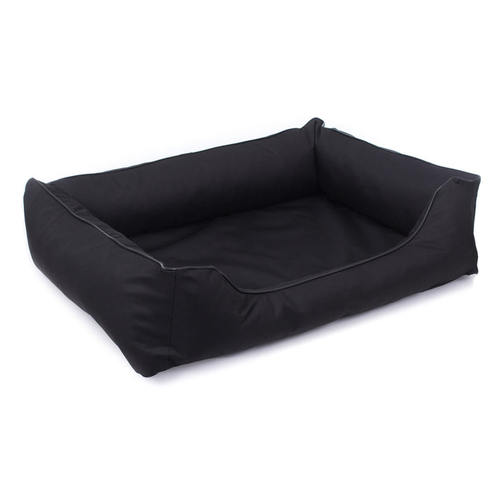 MESTIZO Valencia Orthopedisch hondenbed in zwart met zwarte bies 100 x 75 cm