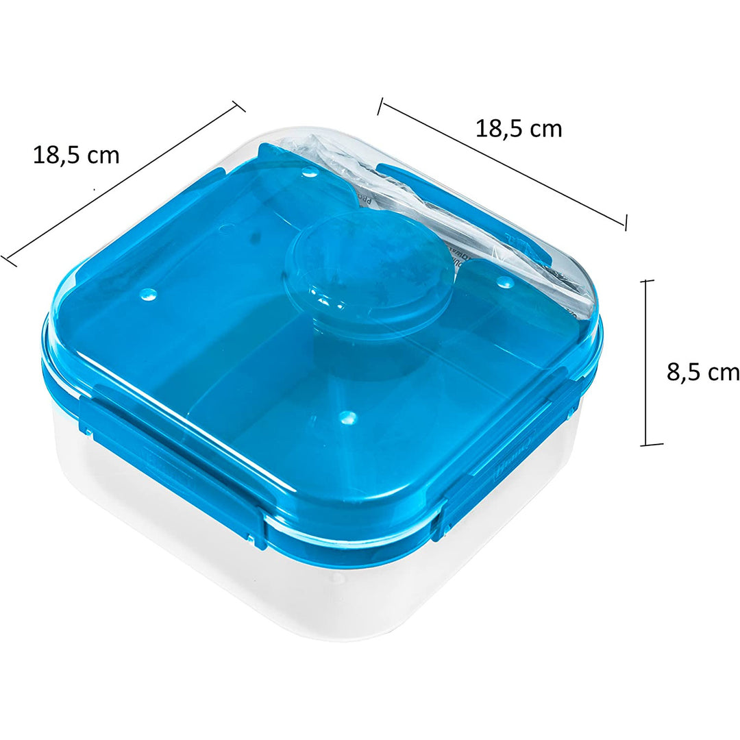 Branq Lido lunchbox 1,6l blauwe ontbijttrommel