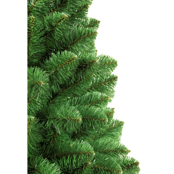 Damich Kunstkerstboom Grenen Kerstdecoratie Kerstboom met standaard Gemaakt van PVC-folie 220cm