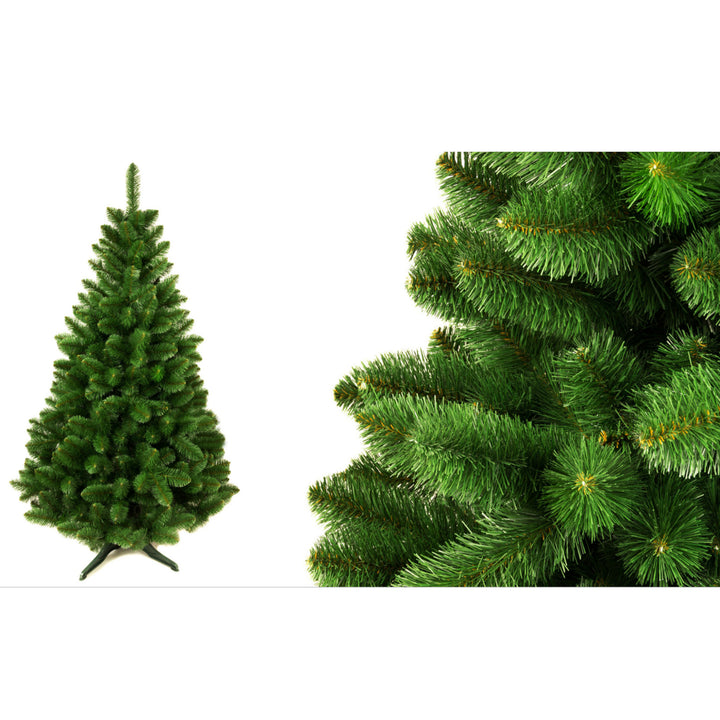 Damich Kunstkerstboom Grenen Kerstdecoratie Kerstboom met standaard Gemaakt van PVC-folie 220cm