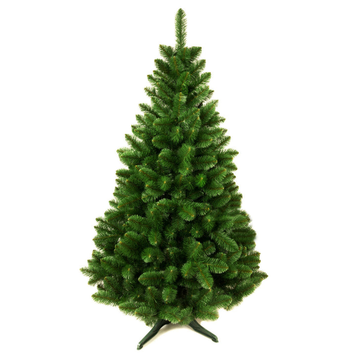 Damich Kunstkerstboom Grenen Kerstdecoratie Kerstboom met standaard Gemaakt van PVC-folie 220cm