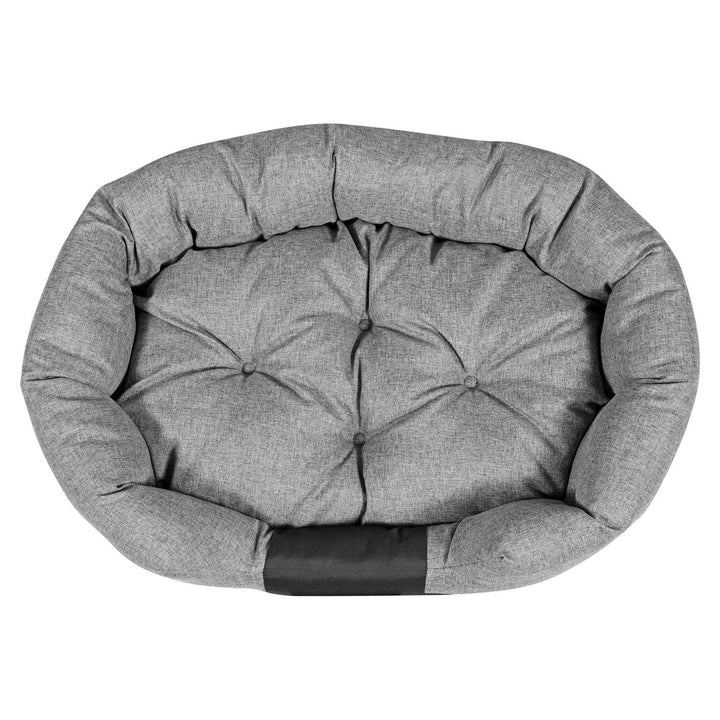 Coussin ovale pour chien de marque AIO 100 x 75 cm imperméable gris CODUOWAL100/75C-SZ