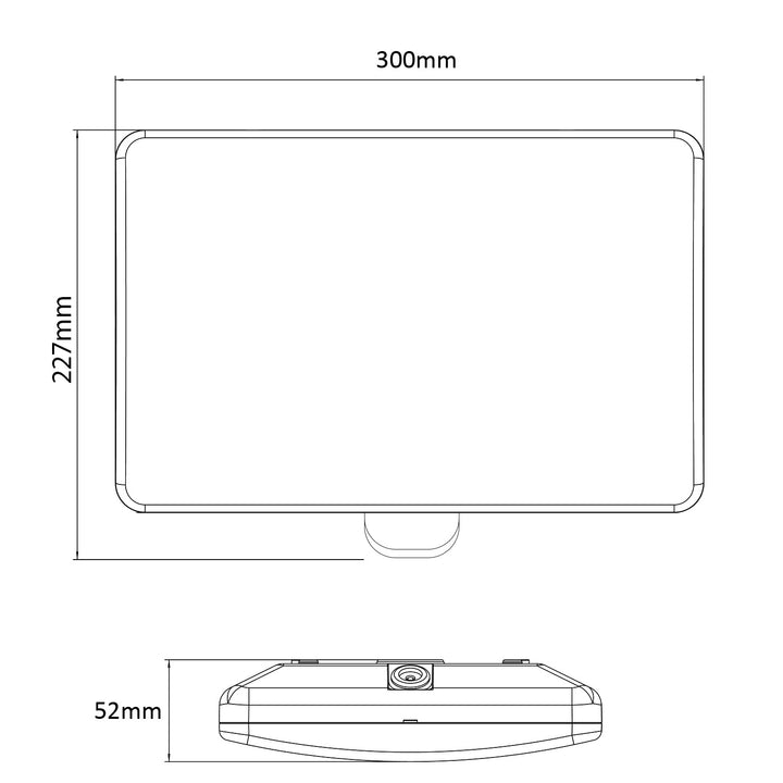 Maclean MCE466 W Lampe LED numéro de maison, détecteur de crépuscularité et de mouvement, dimmable, 20W, IP65, couleur neutre (4000K), 1600lm,