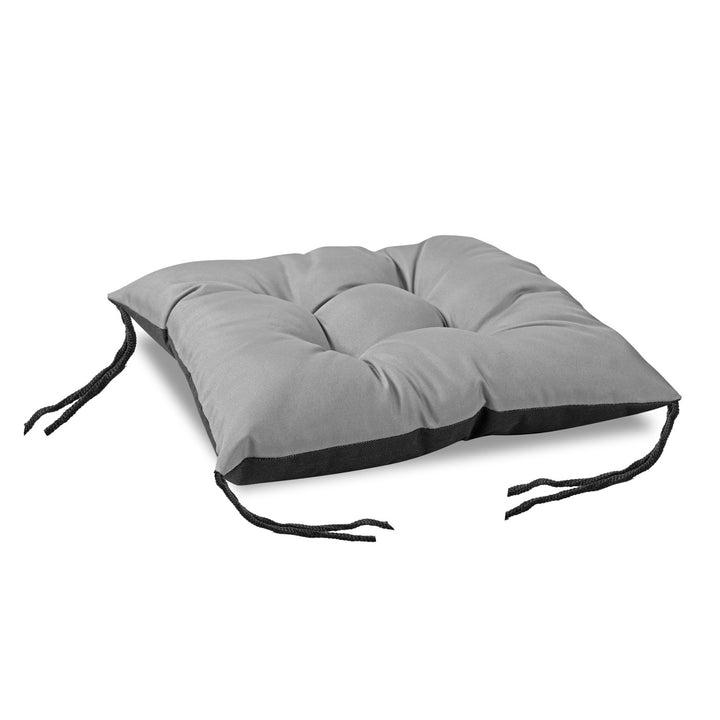 Coussin de chaise de jardin imperméable gris 42 x 42 cm