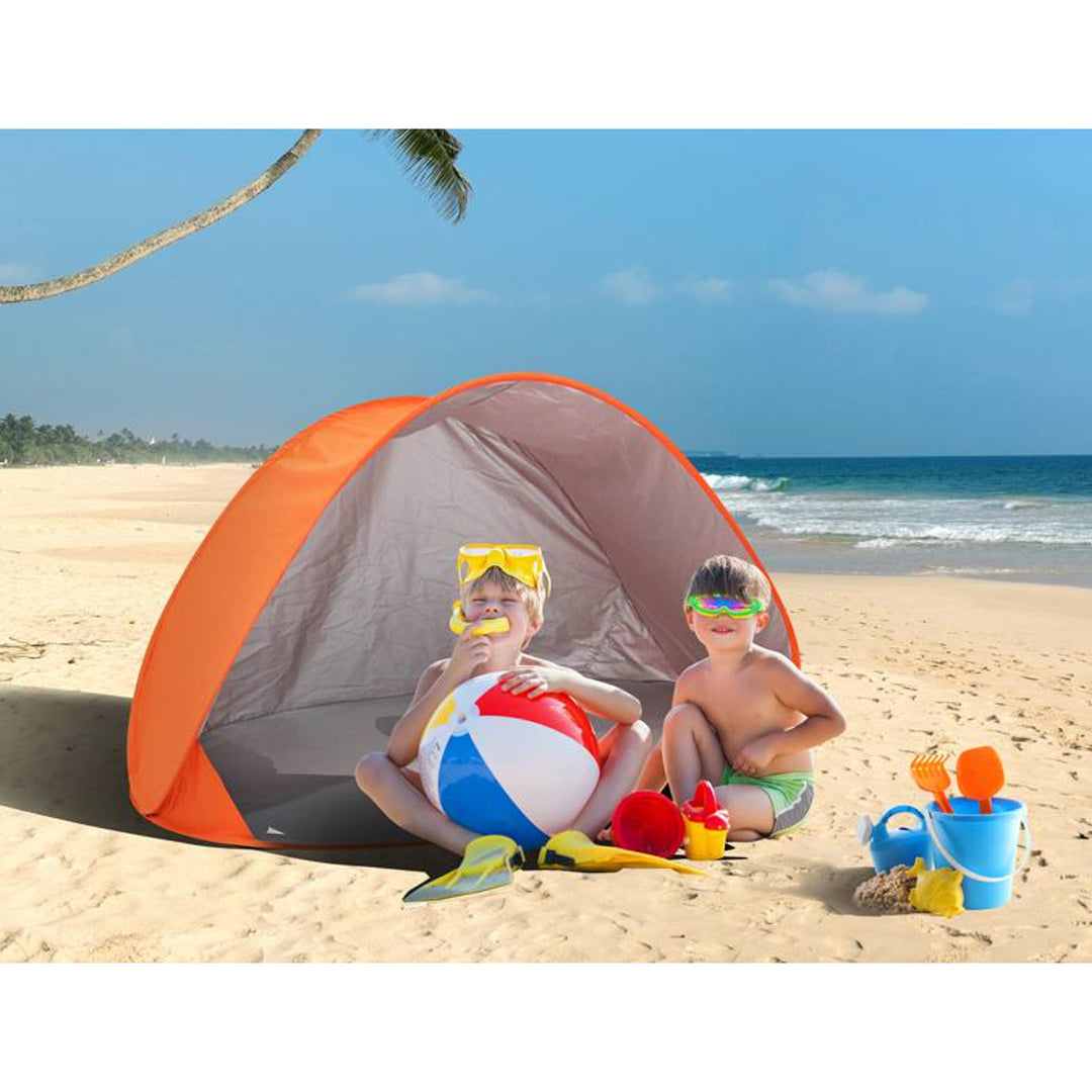 Tente de plage JUNIOR auto-pliante orange