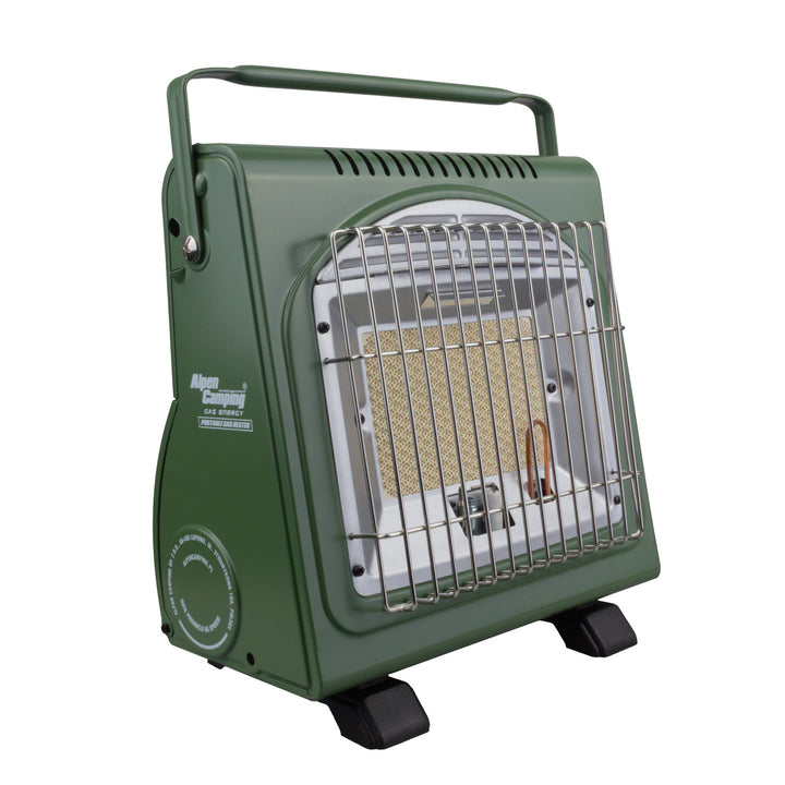Alpen Camping draagbare gasbrander, gasverbruik 124g/u, piëzo-ontsteking, IK-1000 PRO, ICELAND + 4 patronen