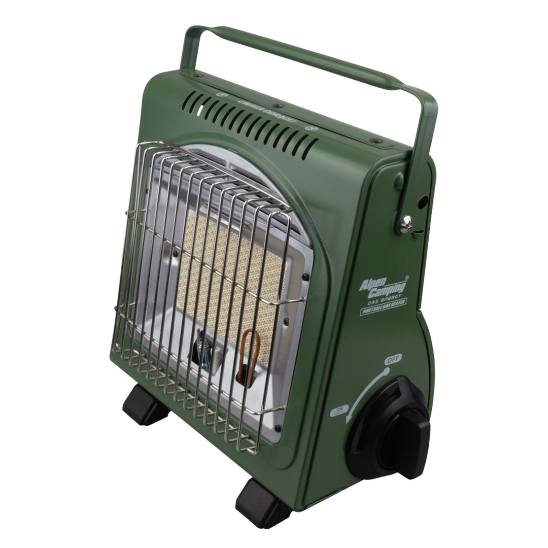 Alpen Camping draagbare gasbrander, gasverbruik 124g/u, piëzo-ontsteking, IK-1000 PRO, ICELAND + 4 patronen