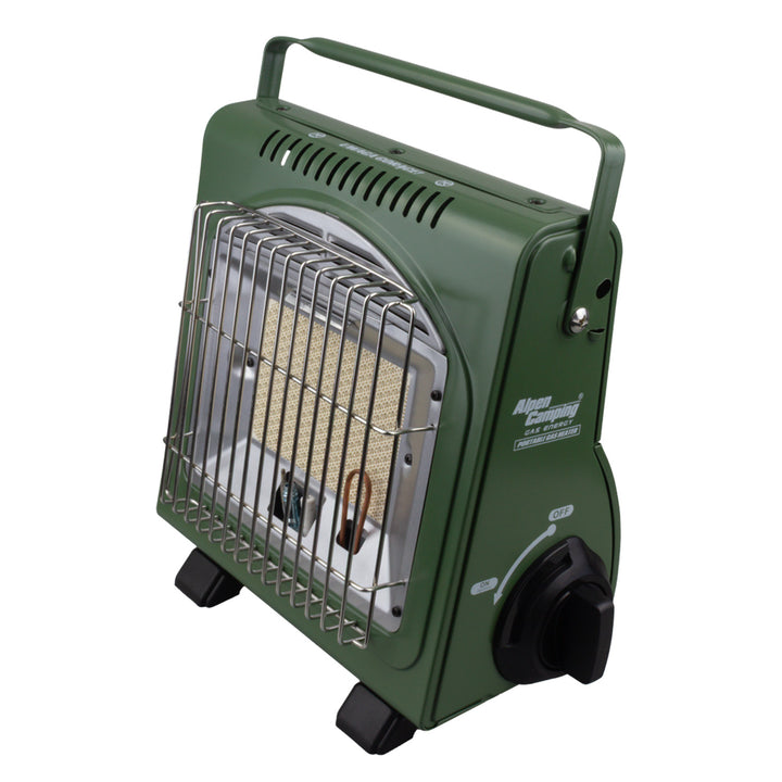 Alpen Camping draagbare gasbrander, gasverbruik 124g/u, piëzo-ontsteking, IK-1000 PRO, ICELAND + 4 patronen