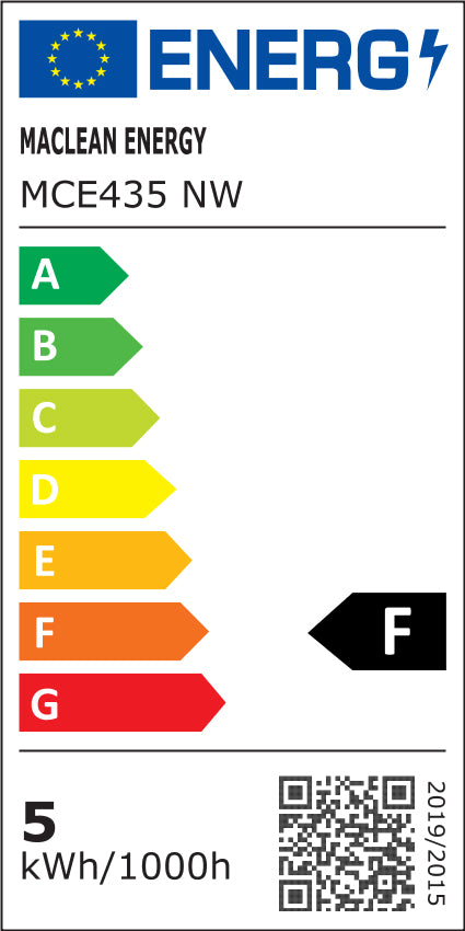6x Ampoule Maclean LED, GU10, 5W, 220-240V~, 50/60Hz, blanc neutre, 4000K, 400 lumens, MCE435 NW