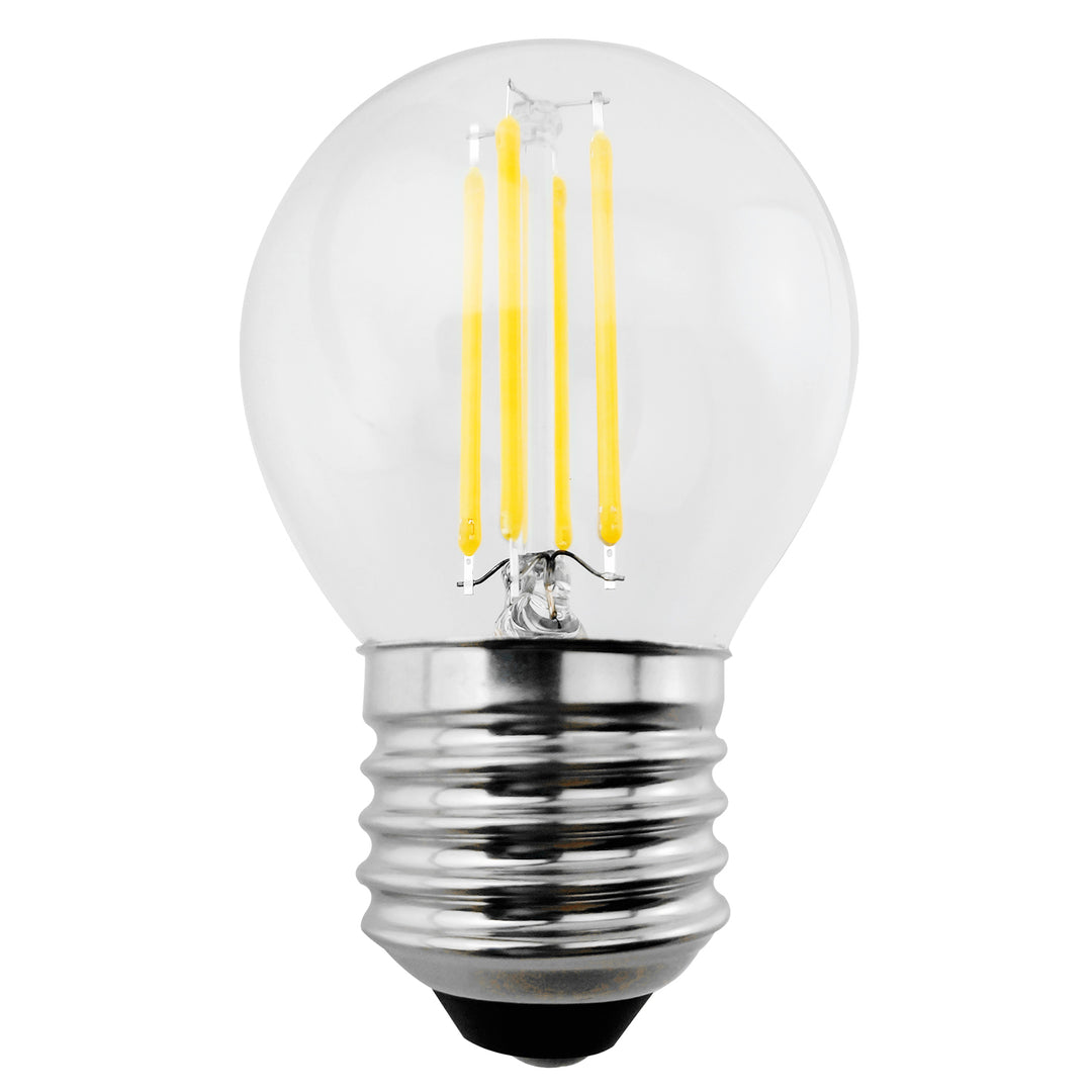 6x Maclean, ampoule à filament LED E27, 6W, 230V, WW blanc chaud 3000K, 600lm, rétro edison décorative G45, MCE284