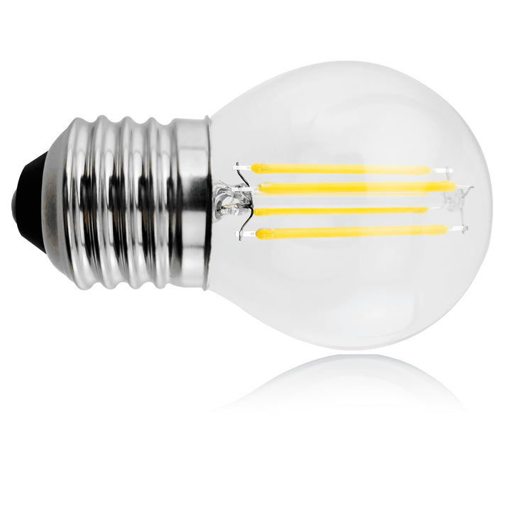 6x Maclean, Filament LED E27, 4W, 230V, WW blanc chaud 3000K, 400lm, Retro edison decorative G45, MCE283