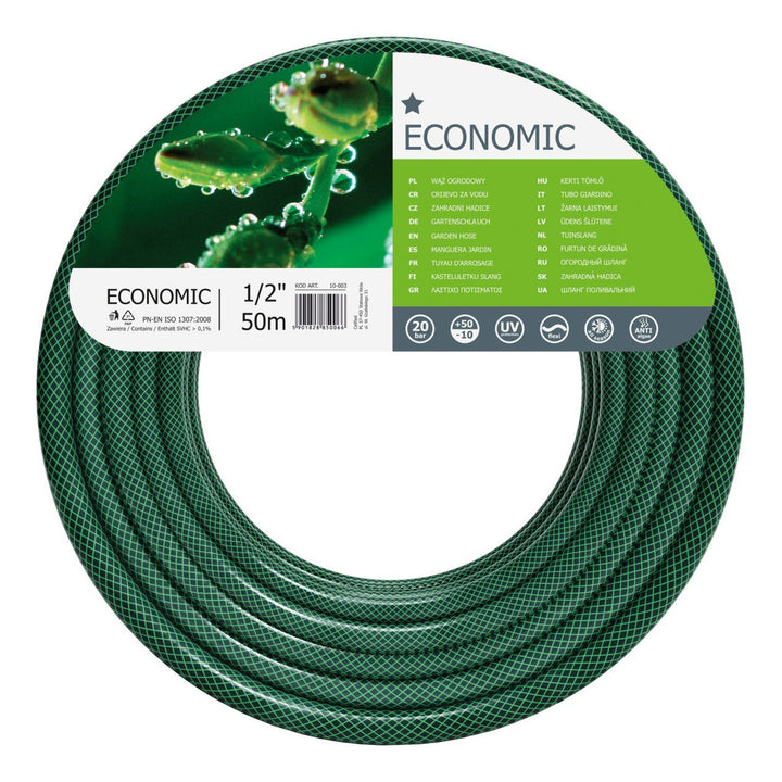 Kit de jardinage Cellfast, tuyau Economic 1/2'' 50 m, chariot Aluplus 1/2'' 60 m