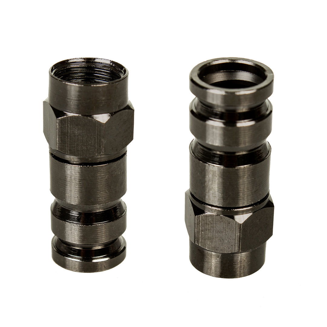 50x Maclean, connecteur à compression F, RG-6, professionnel, nickel, noir, MCTV-916