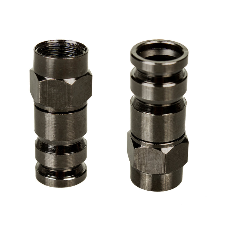 50x Maclean, connecteur à compression F, RG-6, professionnel, nickel, noir, MCTV-916